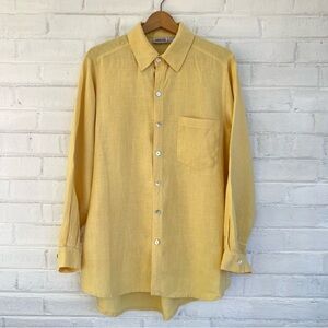 NWOT Chico’s 100% Turkish Linen oversized button up shirt